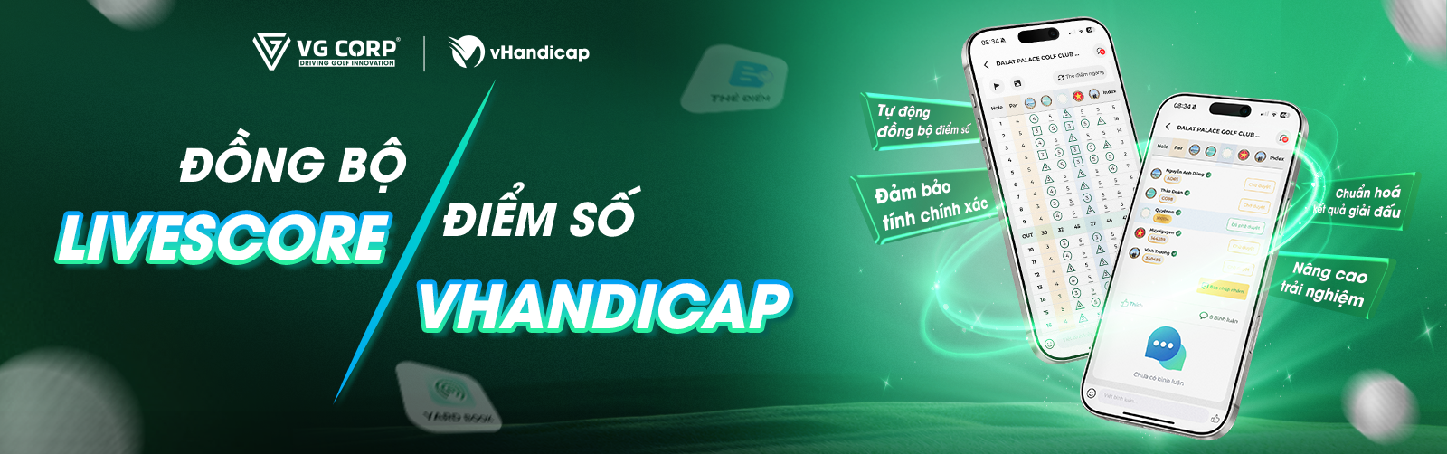 Đồng bộ thẻ điểm Livescore